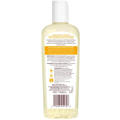 Palmer's Shea Formula Raw Shea Body Oil with Vitamin E, Deep Body Moisturizer to Soothe - Maple Wellness Supplements