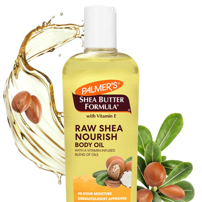 Palmer's Shea Formula Raw Shea Body Oil with Vitamin E, Deep Body Moisturizer to Soothe - Maple Wellness Supplements