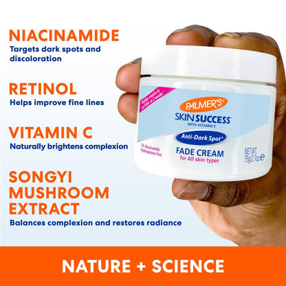 Palmer's Skin Success Anti-Dark Spot Fade Cream with Vitamin E and Niacinamide, for All Skin Types 2.7 Ounce - Maple Wellness Supplements