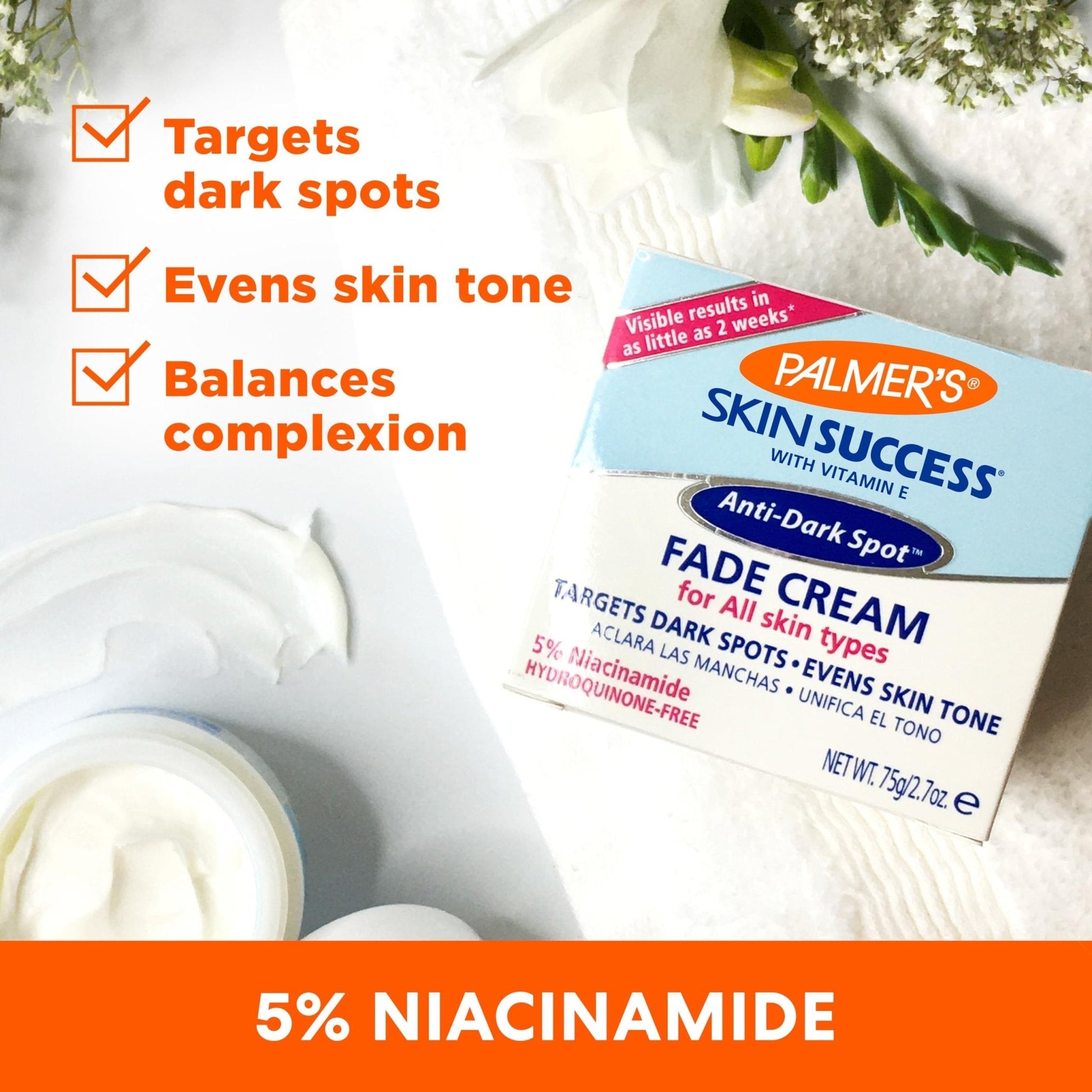 Palmer's Skin Success Anti-Dark Spot Fade Cream with Vitamin E and Niacinamide, for All Skin Types 2.7 Ounce - Maple Wellness Supplements