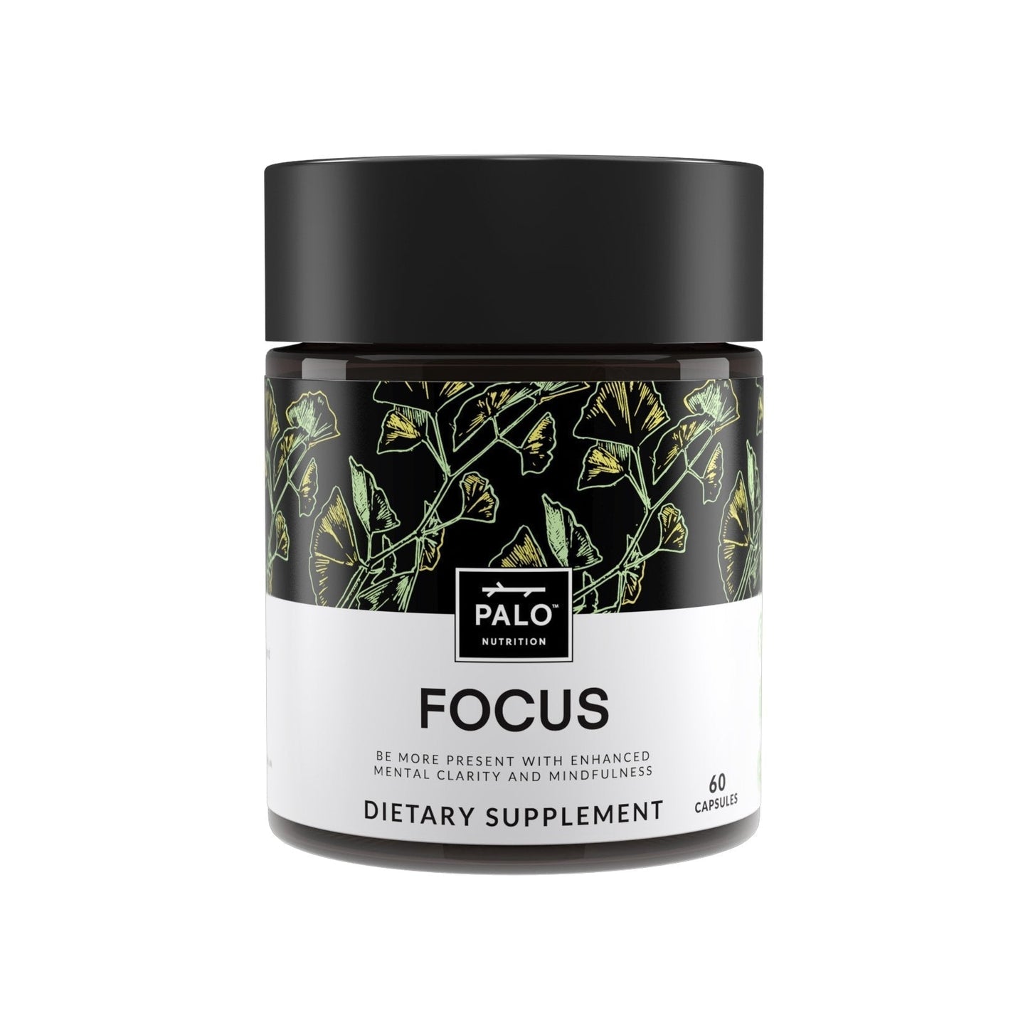 PALO Focus Brain Booster Natural Supplement Nootropic for Memory, Focus, Learning, Reall, Attention and Cognition - Ginkgo Biloba, Bacopa, Gotu Kola, Ashwagandha, Mucuna 60 Capsules - Maple Wellness Supplements