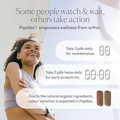 Papillex Dietary Supplement Tablets All Natural Immune Support - Immunity Defense - Best Immune System Booster - Organic 60 Capsules Bottle (Single Bottle) - Maple Wellness Supplements