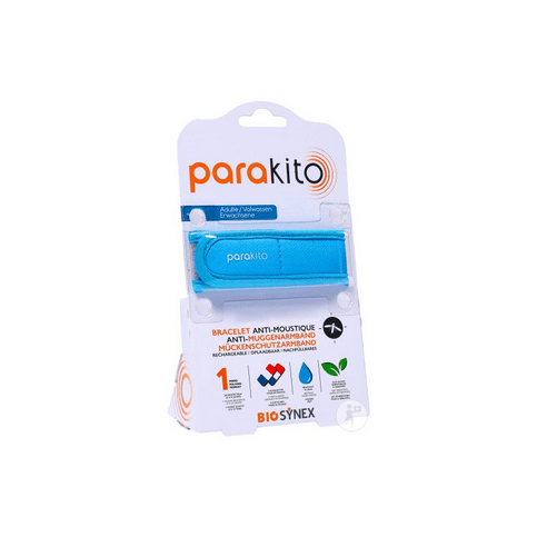 Parakito light blue rechargeable mosquito repellent bracelet - Maple Wellness Supplements
