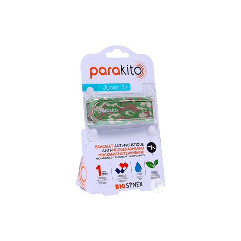 Parakito rechargeable mosquito repellent kid bracelet with "camouflage" patterns - Maple Wellness Supplements