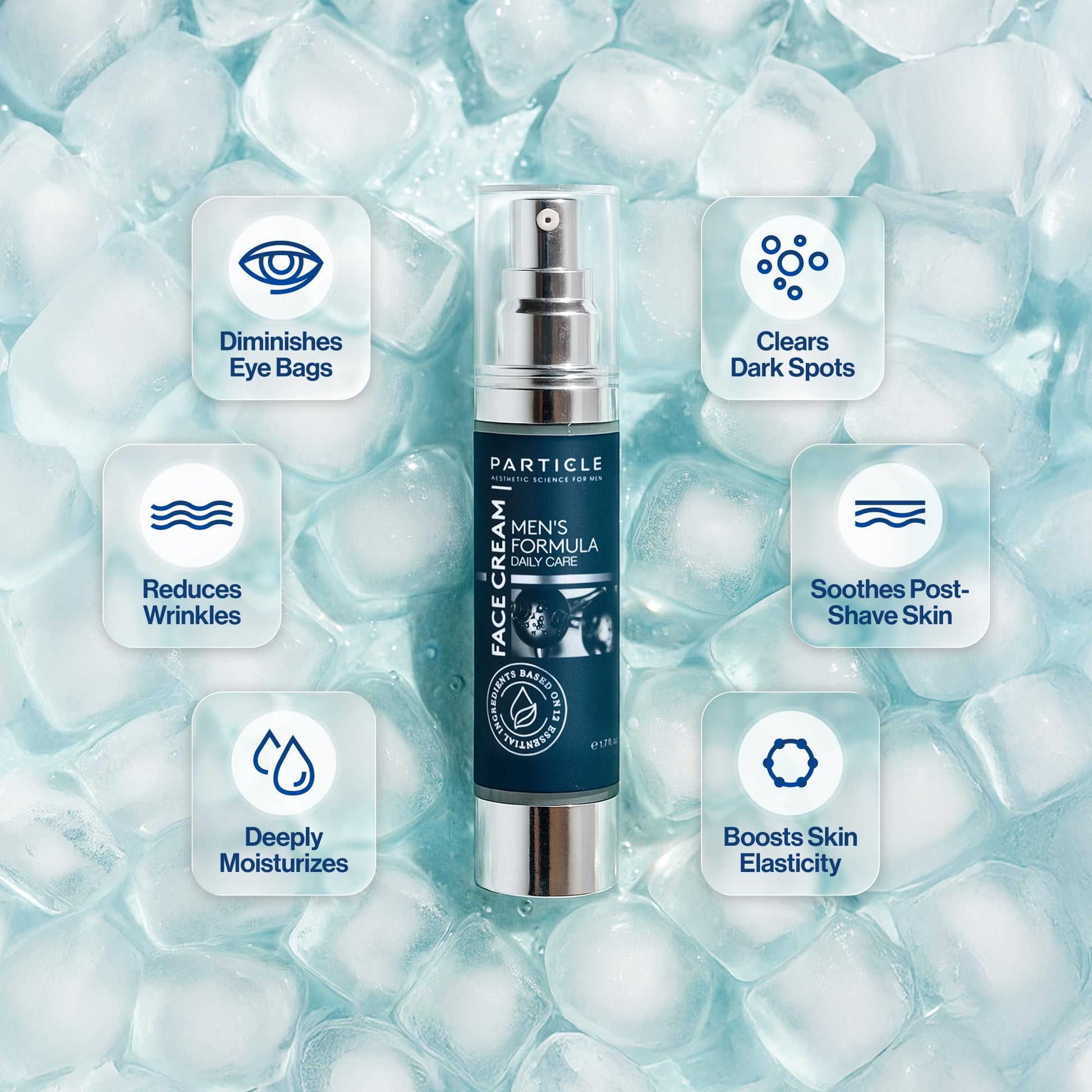 Particle 6-in-1 Face Cream for Men, Men’s Daily Hydrating Moisturizer with Vitamin c - Maple Wellness Supplements