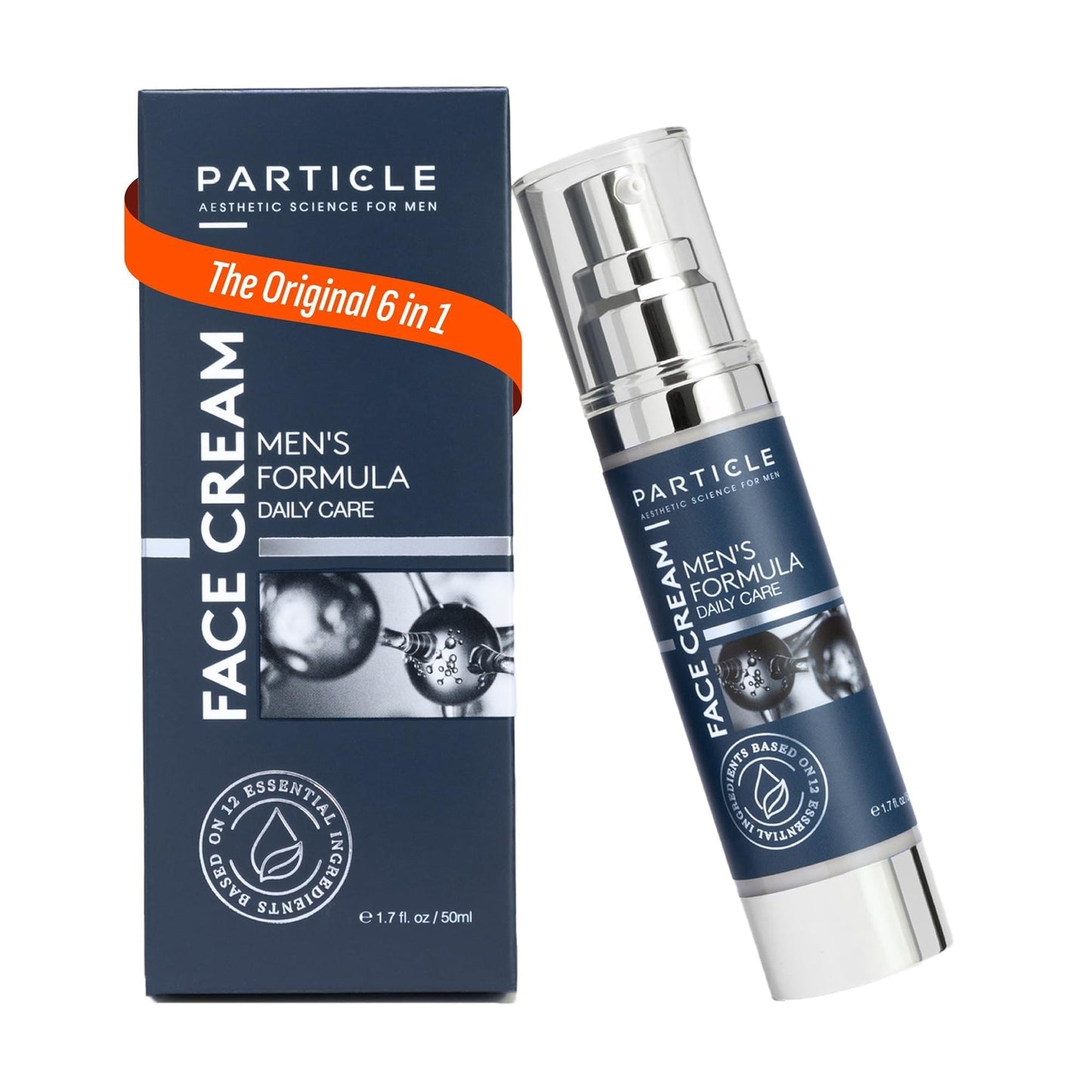 Particle 6-in-1 Face Cream for Men, Men’s Daily Hydrating Moisturizer with Vitamin c - Maple Wellness Supplements