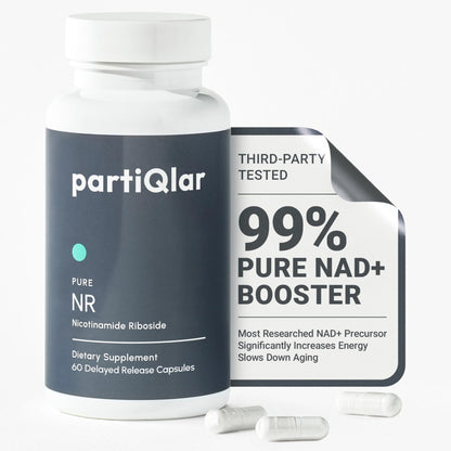 partiQlar Nicotinamide Riboside (NR) 500mg – NR Supplement for Cellular Health, Anti-Aging, Energy & Metabolism Support – 2-Month Supply (60 Capsules) - Maple Wellness Supplements