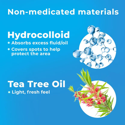 PatchRx Pimple Patches for Face (120 Patches), Hydrocolloid Acne Patches with Tea Tree Oil - Maple Wellness Supplements