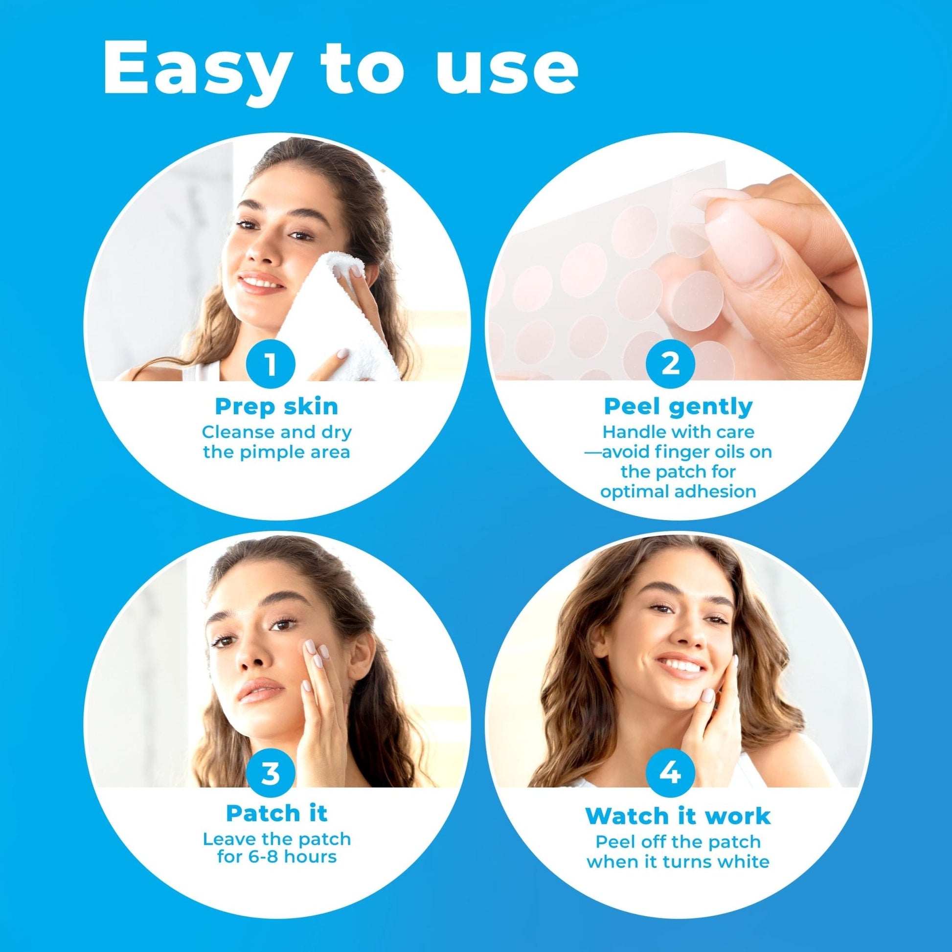 PatchRx Pimple Patches for Face (120 Patches), Hydrocolloid Acne Patches with Tea Tree Oil - Maple Wellness Supplements