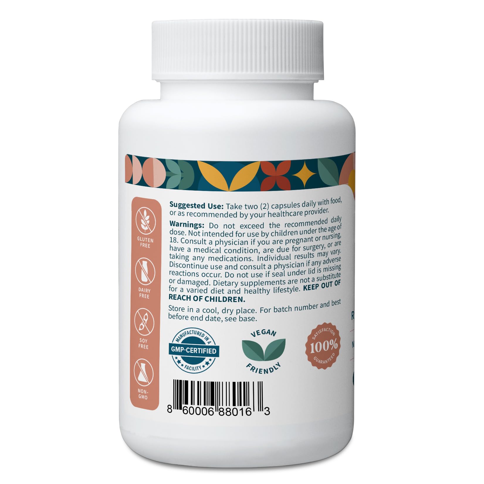 Pattern Wellness Maca Root Extract 20:1-500mg Per Serving – for Men & Women – Tri-Color Black/Red/Yellow Blend – 60 Vegan, Non-GMO Capsules - Maple Wellness Supplements