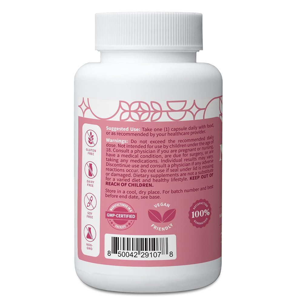 Pattern Wellness Menopause Complex – Herbal Supplement for Women’s Wellness & Hormone Health Support – with Black Cohosh, DIM & Bioperine® – 30 Vegan Capsules, 3rd Party Tested - Maple Wellness Supplements