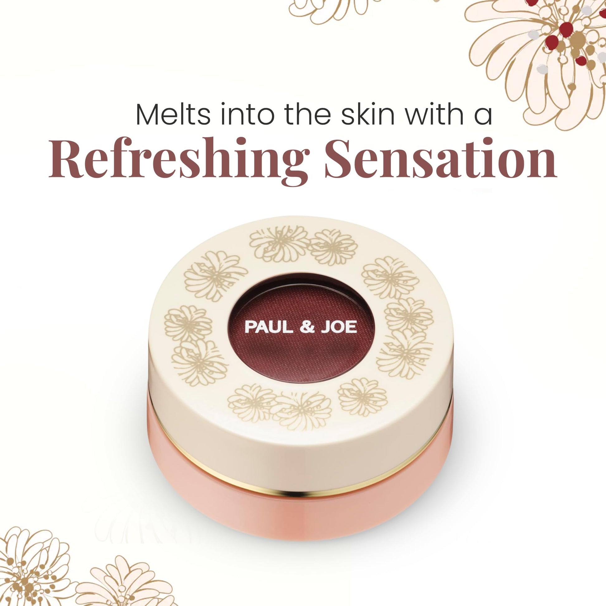 Paul & Joe Gel Blush, Bright and Buildable Blush Makeup, Water-Based Gel Makeup Blush with Hydrating Oils for Dewy, Radiant Finish, Garnet and Wine Red Cheek Tint, 05 Sommeliere, 0.71 oz - Maple Wellness Supplements