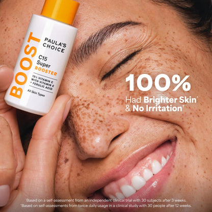Paula's Choice BOOST C15 Super Booster, 15% Vitamin C Serum for Face, Face Serum with Vitamin E & Ferulic Acid - Maple Wellness Supplements
