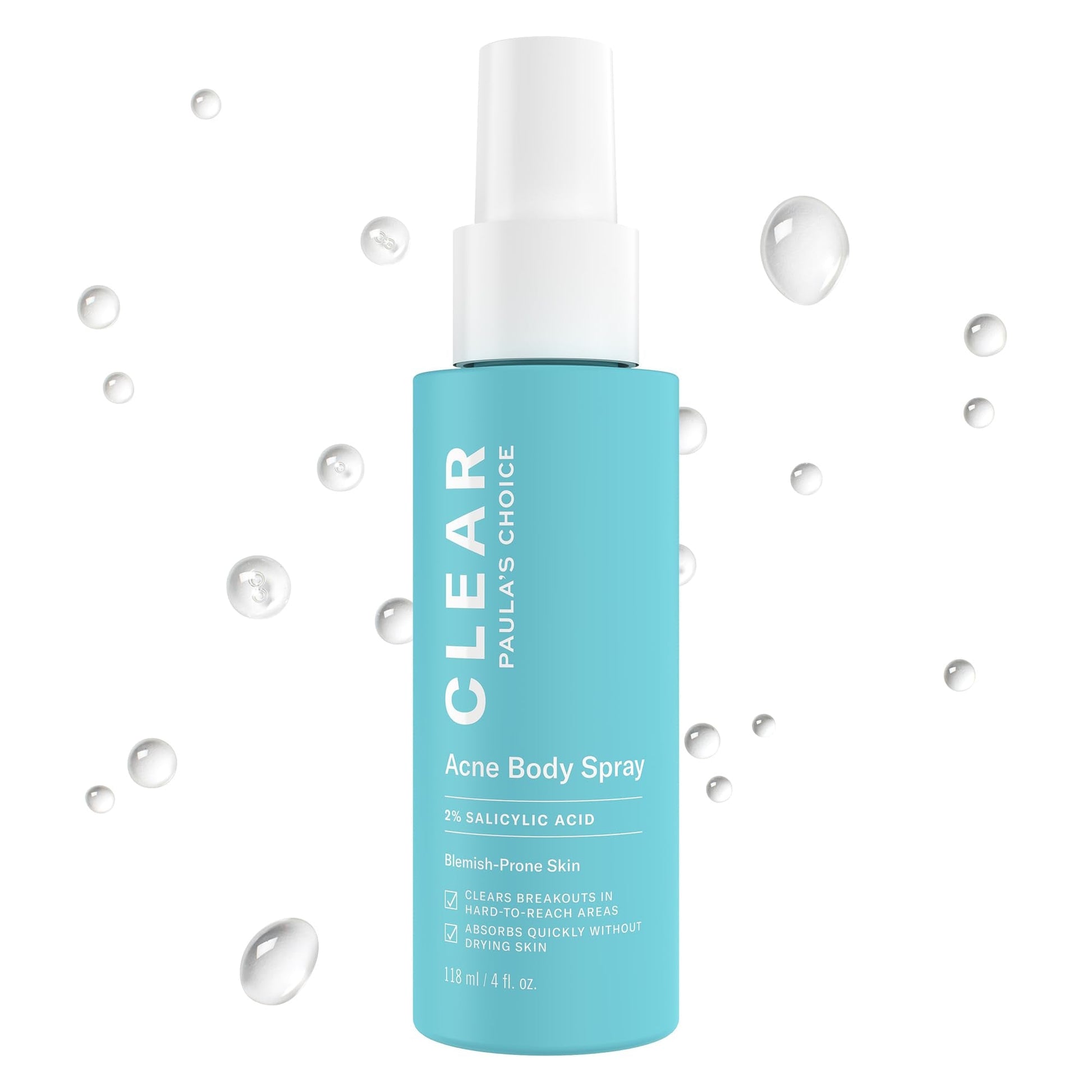 Paula's Choice CLEAR Exfoliating Back & Body Acne Spray, Bacne Spray with 2% BHA Salicylic Acid Back Acne Treatment for Clogged Pores - Maple Wellness Supplements