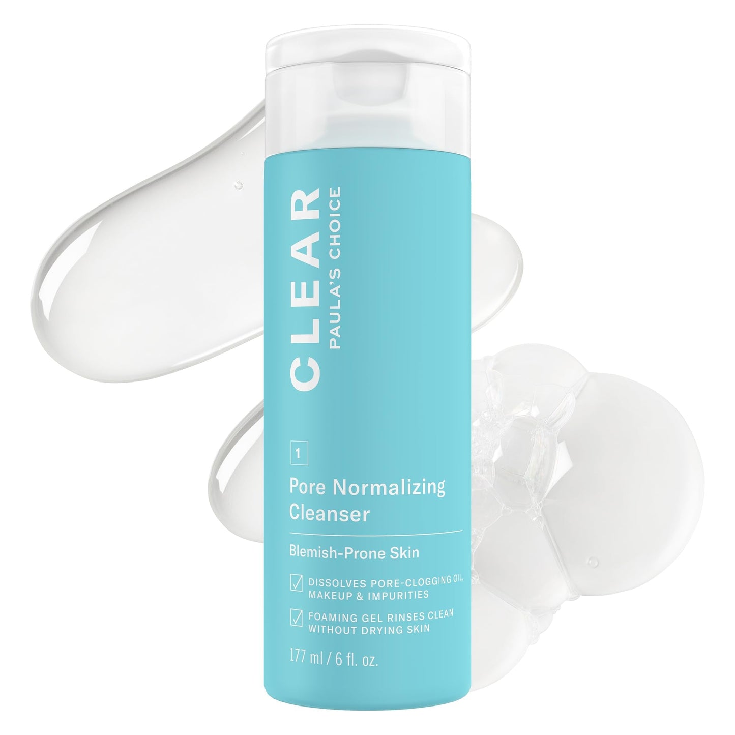 Paula's Choice CLEAR Pore Normalizing Facial Cleanser, Acne Daily Face Wash, Salicylic Acid Face Cleanser for Clogged & Enlarged Pores - Maple Wellness Supplements