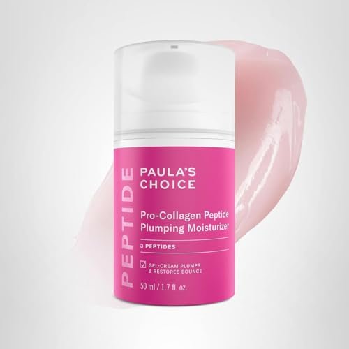 Paula's Choice Pro-Collagen Peptide Plumping Face Moisturizer, Daily Gel Face Cream for Deep Lightweight Hydration, Wrinkles & Loss of Firmness, Fragrance-Free, 1.7 Fl Oz - Maple Wellness Supplements