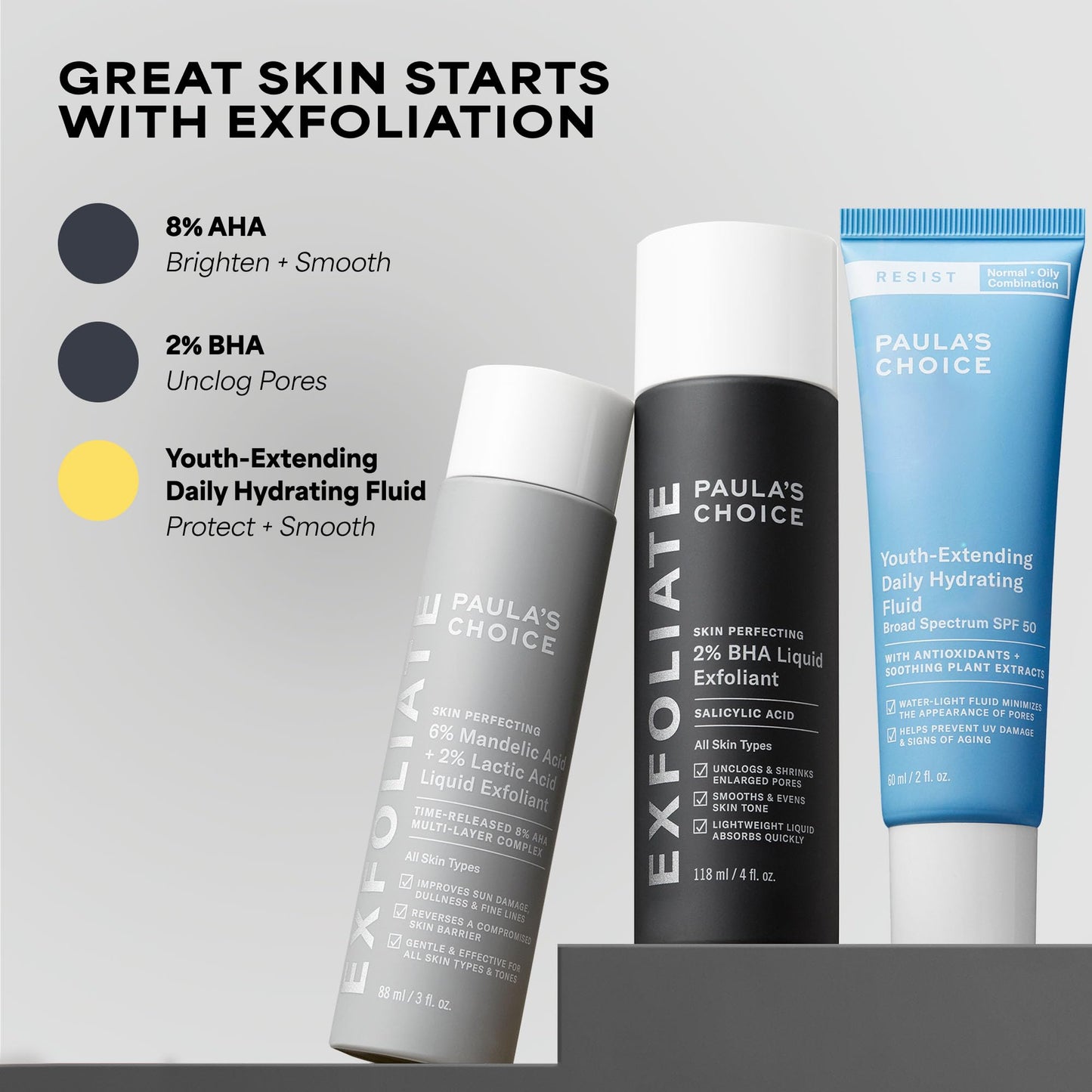 Paula's Choice RESIST Daily Hydrating Fluid Face Moisturizer with SPF 50 Sunscreen, Face Sunscreen for Oily Skin, Chamomile & Vitamin E - Maple Wellness Supplements