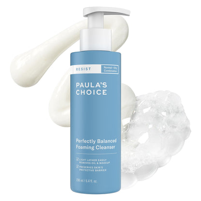 Paula's Choice RESIST Perfectly Balanced Foaming Facial Cleanser, Face Cleanser with Hyaluronic Acid & Aloe, Anti-Aging Face Wash - Maple Wellness Supplements