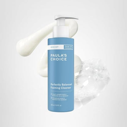 Paula's Choice RESIST Perfectly Balanced Foaming Facial Cleanser, Face Cleanser with Hyaluronic Acid & Aloe, Anti-Aging Face Wash - Maple Wellness Supplements