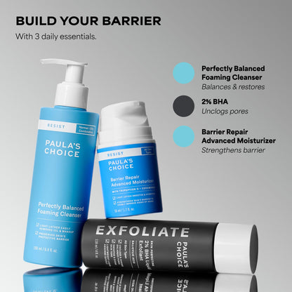 Paula's Choice RESIST Perfectly Balanced Foaming Facial Cleanser, Face Cleanser with Hyaluronic Acid & Aloe, Anti-Aging Face Wash - Maple Wellness Supplements