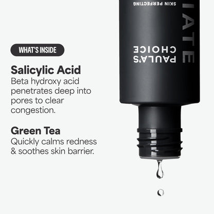 Paulas Choice - SKIN PERFECTING 2% BHA Liquid Salicylic Acid Exfoliant - Facial Exfoliant for Blackheads, Enlarged Pores, Wrinkles & Fine Lines, 4 oz Bottle - Maple Wellness Supplements