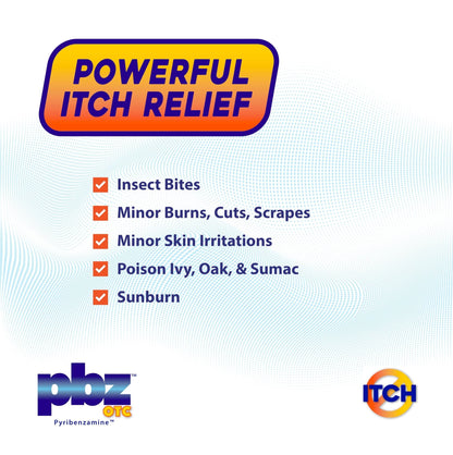 PBZ OTC Antihistamine Cream with 1% Tripelennamine HCl, Kid Safe Itch Relief, 1 oz - Maple Wellness Supplements
