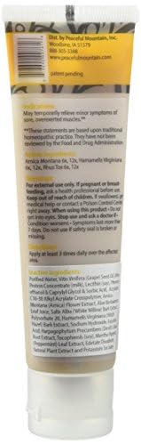 Peaceful Mountain Arnica Plus Homeopathic Gel - Natural Homeopthic Gel for Sore or cramping Muscles - 2oz - Maple Wellness Supplements
