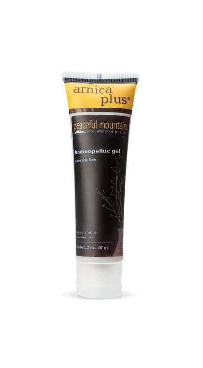 Peaceful Mountain Arnica Plus Homeopathic Gel - Natural Homeopthic Gel for Sore or cramping Muscles - 2oz - Maple Wellness Supplements