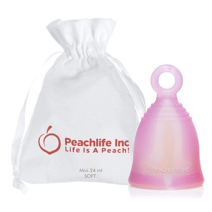 Peachlife Boric Acid Suppositories and Small Soft Menstrual Cup with Ring Pull - Maple Wellness Supplements