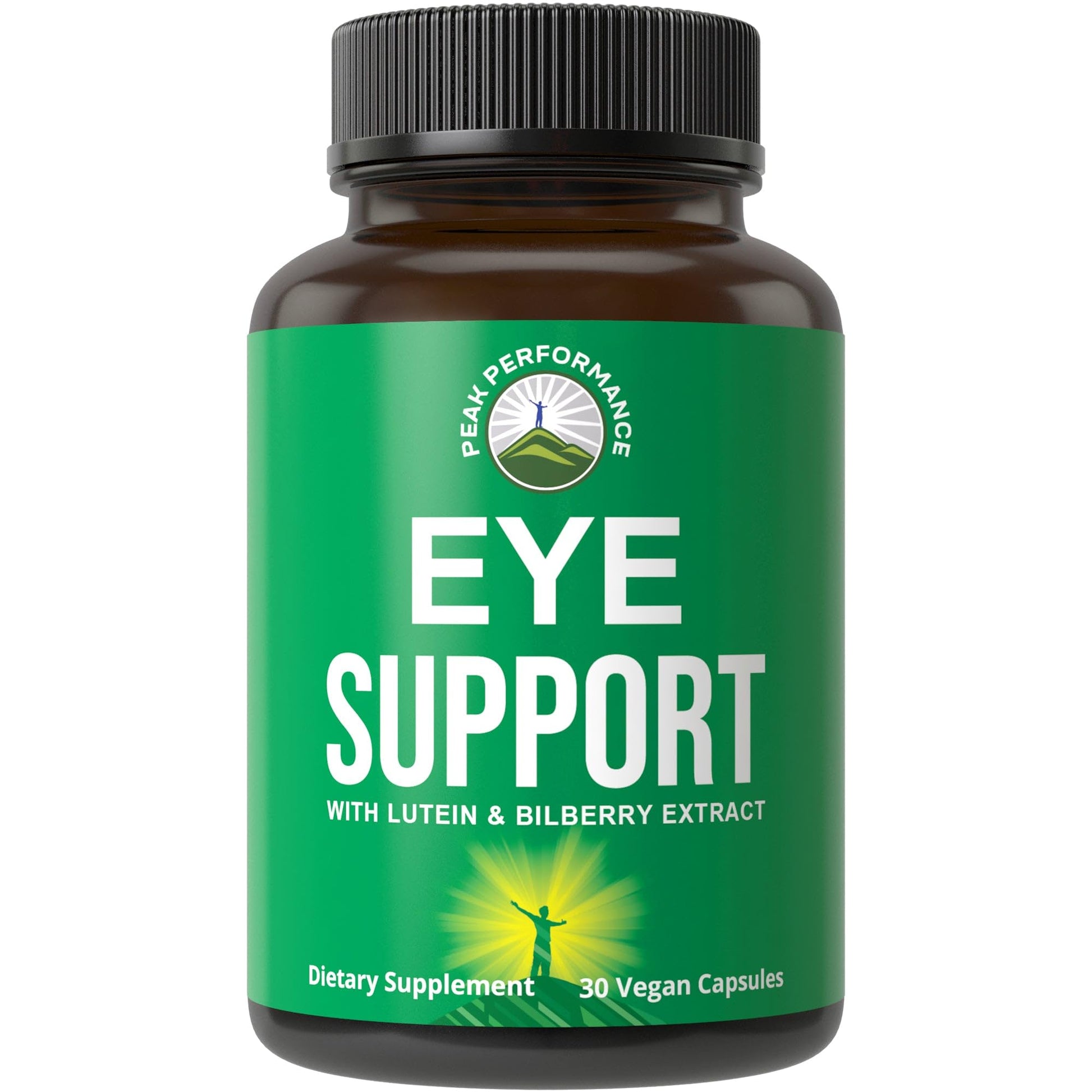Peak Performance Eye Vitamins - Macular Support Supplement with Lutein, Zeaxanthin, Astaxanthin, Carotenoids, Bilberry Extract. Capsules for Aging Eyes, Computer, Smartphone Users. Avoid Degeneration - Maple Wellness Supplements