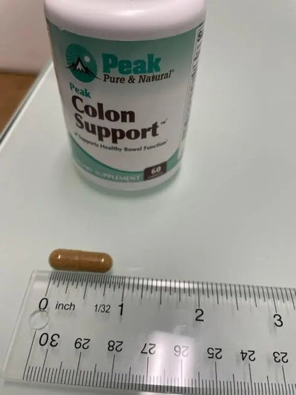 Peak Pure & Natural Colon Support - Colon Cleanse and Detox Supplement for Digestive Health - Gut Health Support with Inulin and Senna Leaf Extracts - with Fiber, Prebiotics, and Probiotics - 1 Pack - Maple Wellness Supplements