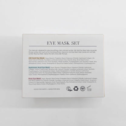 PEAUAMIE Under Eye Patches Gold and Hyaluronic Acid for puffy eyes,Rose Eye Masks - Maple Wellness Supplements