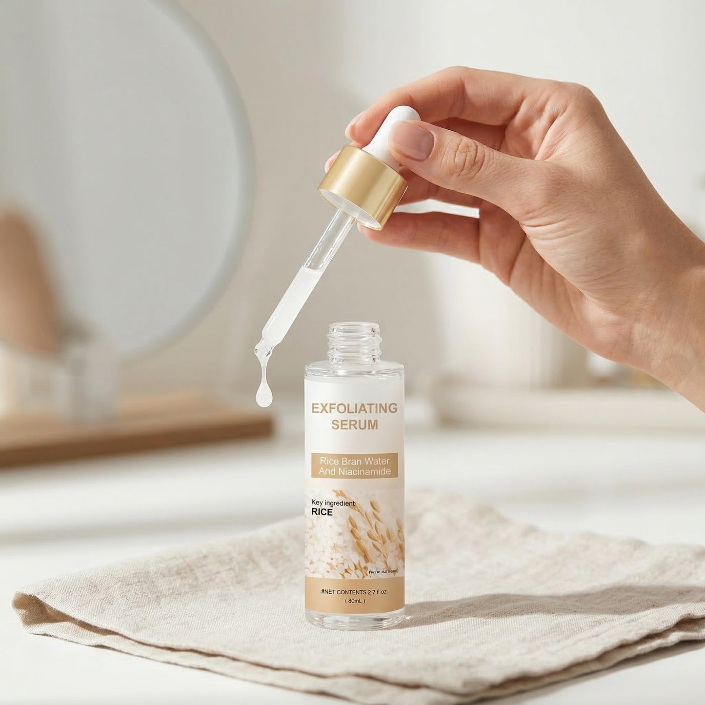 Peel Shot Glow Rice Ampoule Duo – Peel Shot Serums with White Rice Extract, BHA, Niacinamide & Hyaluronic Acid – Exfoliating, Moisturizing, Blackhead Remover & Pore Refining (White) - Maple Wellness Supplements