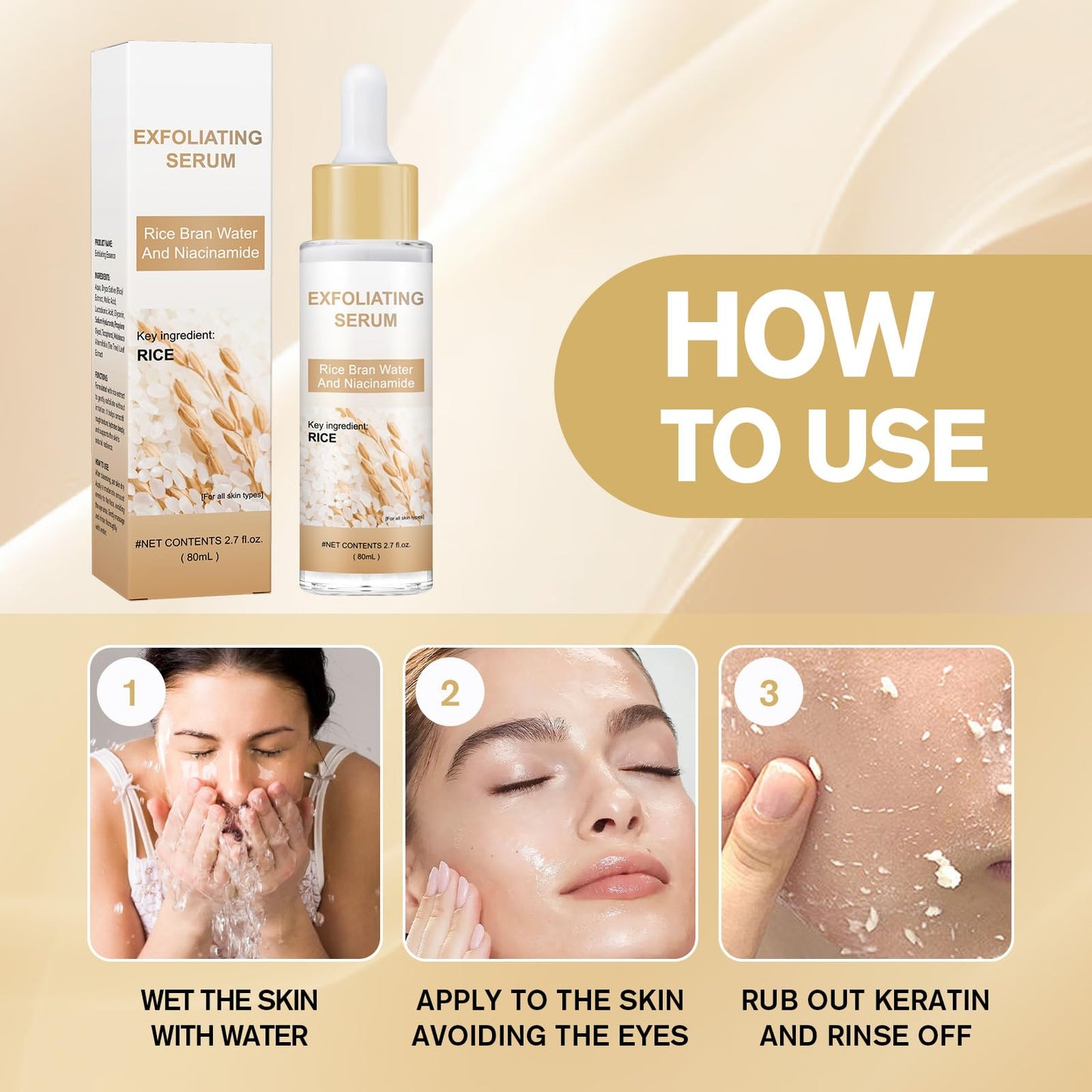 Peel Shot Glow Rice Ampoule Duo – Peel Shot Serums with White Rice Extract, BHA, Niacinamide & Hyaluronic Acid – Exfoliating, Moisturizing, Blackhead Remover & Pore Refining (White) - Maple Wellness Supplements