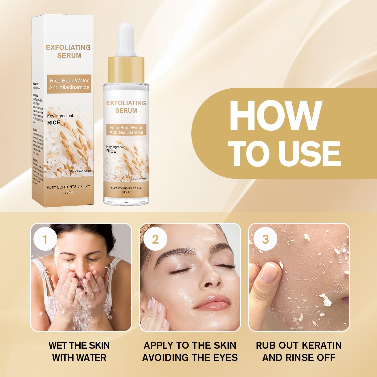 Peel Shot Glow Rice Ampoule Duo – Peel Shot Serums with White Rice Extract, BHA, Niacinamide & Hyaluronic Acid – Exfoliating, Moisturizing, Blackhead Remover & Pore Refining (White) - Maple Wellness Supplements