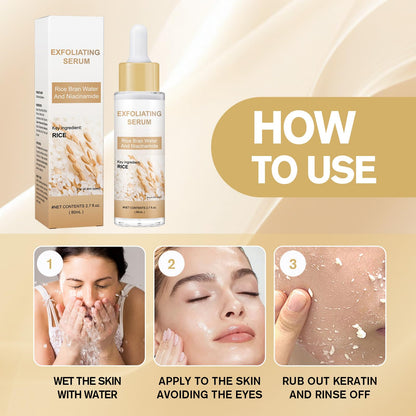 Peel Shot Glow Rice Ampoule Duo – Peel Shot Serums with White Rice Extract, BHA, Niacinamide & Hyaluronic Acid – Exfoliating, Moisturizing, Blackhead Remover & Pore Refining (White) - Maple Wellness Supplements