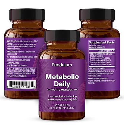 Pendulum Metabolic Daily - Multi-Strain Probiotic with Akkermansia muciniphila to Support Metabolism and Sustain Energy Levels - Maple Wellness Supplements