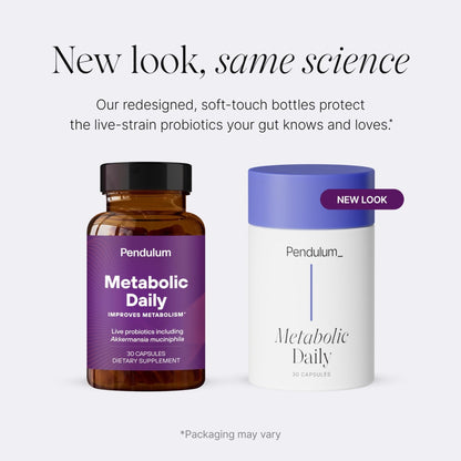 Pendulum Metabolic Daily - Multi-Strain Probiotic with Akkermansia muciniphila to Support Metabolism and Sustain Energy Levels - Maple Wellness Supplements