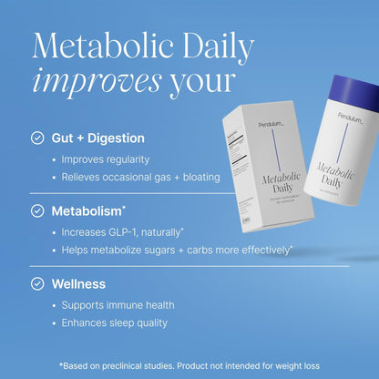 Pendulum Metabolic Daily - Multi-Strain Probiotic with Akkermansia muciniphila to Support Metabolism and Sustain Energy Levels - Maple Wellness Supplements
