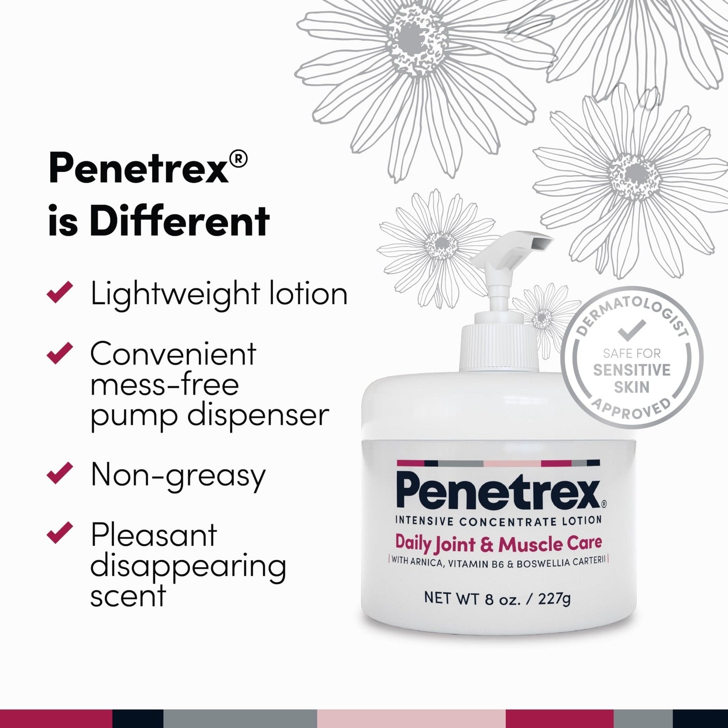 Penetrex Joint & Muscle Care Lotion – Soothing Botanical Formula with Arnica, Vitamin B6 & MSM – Lightweight Easy to Apply Lotion - Fresh Disappearing Scent - for Everyday Movement Support - Maple Wellness Supplements