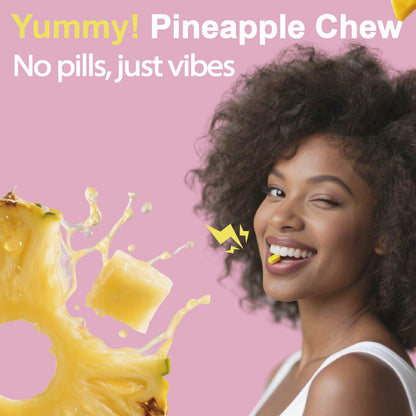 Pentavite She Charge Multivitamin for Women, Pineapple Tropical Chew, Daily Vitamin Supplements with Folate, Support Energy, Calm & Focus, Skin Defense and Cycle - Maple Wellness Supplements