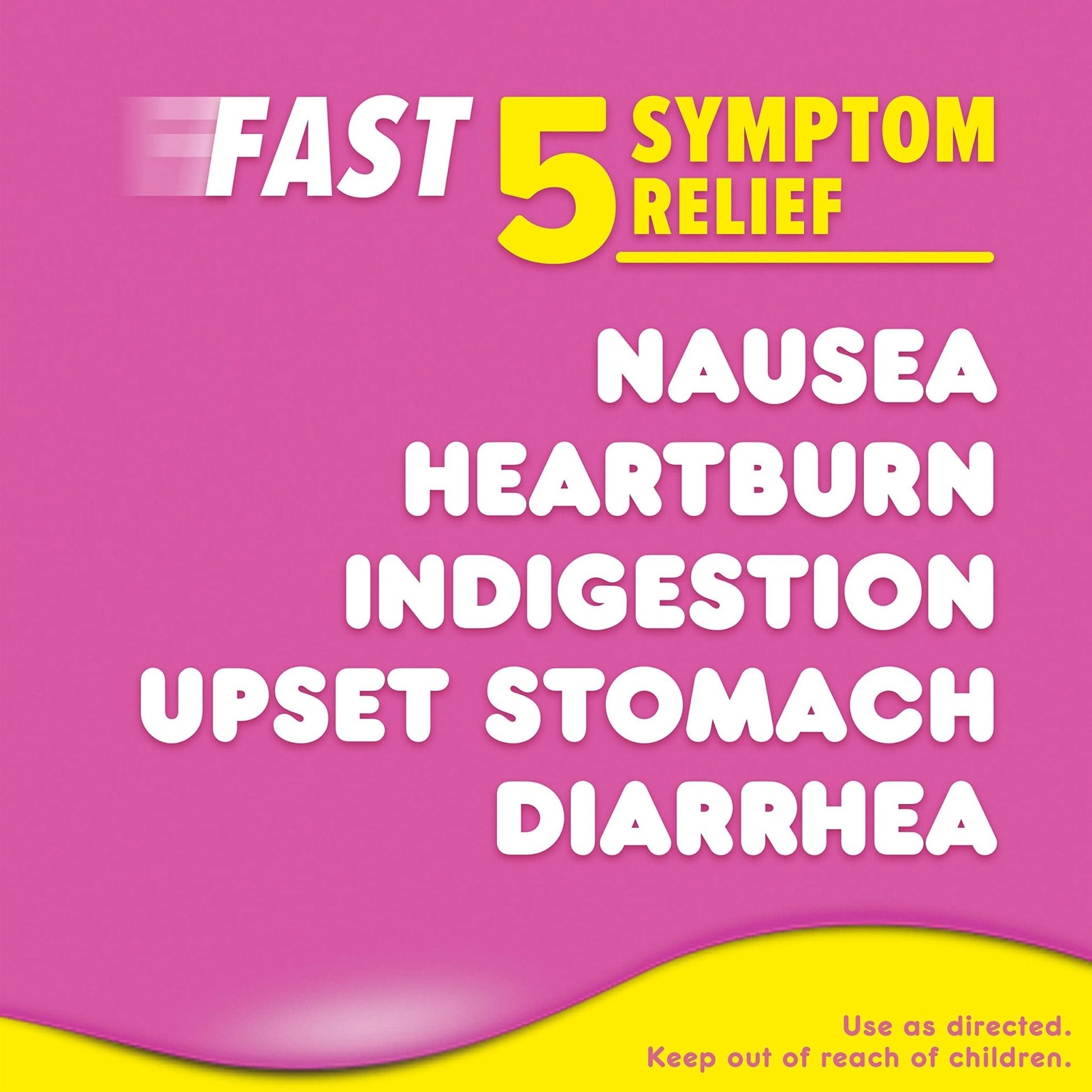 Pepto Bismol Chews, Upset Stomach Relief, Nausea Relief, Heartburn Relief, Indigestion Relief, Anti Diarrhea Medication for Adults - 5 Symptom Fast Relief, 72 Chewable Tablets (3x24 ct) - Maple Wellness Supplements