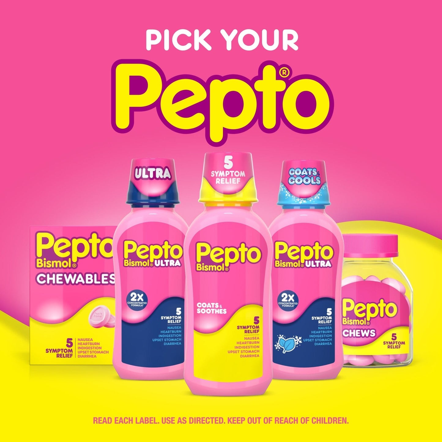 Pepto Bismol Liquid, Upset Stomach Relief, Nausea Relief, Heartburn Relief, Indigestion Relief, Anti Diarrhea Medication for Adults - 5 Symptom Fast Relief, 2x12 oz - Maple Wellness Supplements