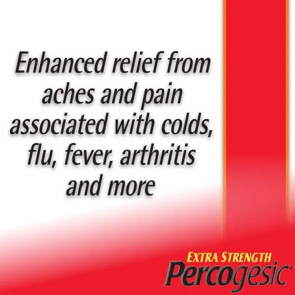 Percogesic Extra Strength Pain Relief | Aspirin Free Dual Action Relief | 40 Coated Caplets (3 Pack) - Maple Wellness Supplements