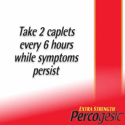 Percogesic Extra Strength Pain Relief | Aspirin Free Dual Action Relief | 40 Coated Caplets (3 Pack) - Maple Wellness Supplements