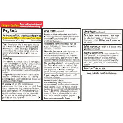 Percogesic Extra Strength Pain Relief | Aspirin Free Dual Action Relief | 40 Coated Caplets (3 Pack) - Maple Wellness Supplements