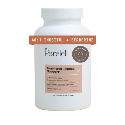 Perelel Hormone Balance Support, Myo & D Chiro Inositol, Womens Inositol Supplement with Berberine, Alpha Lipoic Acid, & Dim to Support Female Health, Soy, Dairy & Gluten Free, Non GMO, 120 Capsules - Maple Wellness Supplements