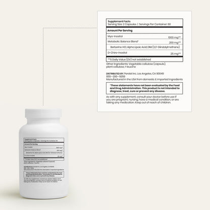 Perelel Hormone Balance Support, Myo & D Chiro Inositol, Womens Inositol Supplement with Berberine, Alpha Lipoic Acid, & Dim to Support Female Health, Soy, Dairy & Gluten Free, Non GMO, 120 Capsules - Maple Wellness Supplements