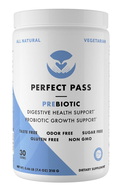 PERFECT PASS Prebiotic PHGG Partially Hydrolyzed Guar Gum 210g Powder - 100% Natural Gluten Free Non GMO - Certified Kosher Vegetarian Sugar Free - Maple Wellness Supplements