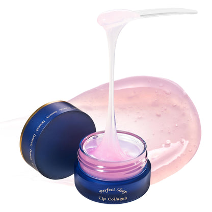 Perfect Sleep Lip Collagen 0.50fl.oz, Intensive Collagen Lip Sleeping Mask Infused with Peptides, Rice Protein & Willow Bark Extract - Maple Wellness Supplements